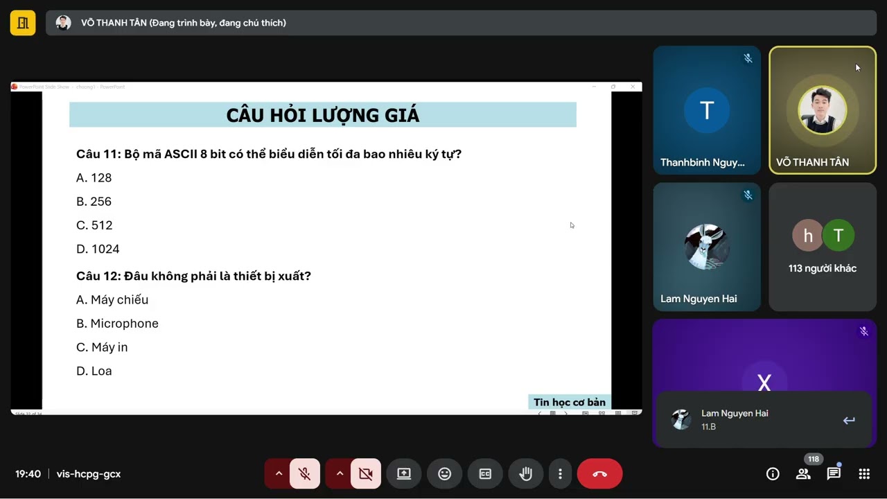 CÂU HỎI LƯỢNG GIÁ TIN HỌC SÁNG 18 T1 2026 THẦY TÂN