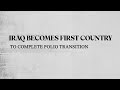 WHO Iraq | Polio transition in Iraq