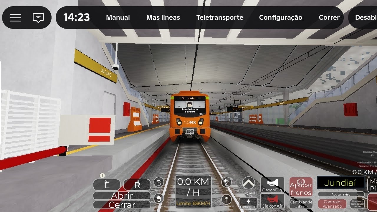 Roblox Linha 12 Do México, Trecho Com O Caf FE-10 (ou Série 3500)