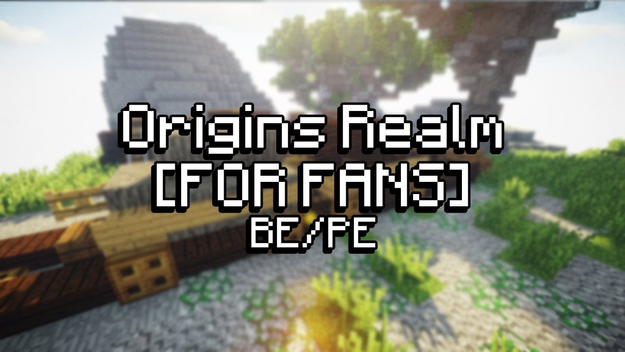 Origins Realm W Fans Pocket Bedrock Edition Realm With My Origins Mod Youtube