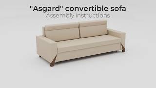 Asgard Convertible Sofa - Step-by-Step Sofa Assembly