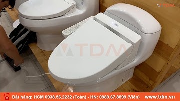 TDM.VN | Hướng dẫn lắp đặt nắp rửa điện tử TOTO TCF6631A cho bồn cầu C914 (MS914W7) thay nắp mới