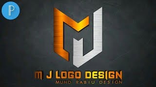 perofessional 3D logo design on Android pixellab | M_J 3d logo design |MUHD RABIU DESIGN screenshot 4