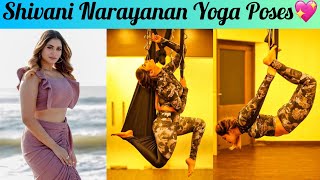 Shivani Narayanan Doing Aerial Yoga?‍️| Different Yoga Poses? #Shorts #ShivaniNarayanan