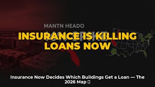 Insurance Now Decides Which Buildings Get a Loan — The 2026 Map 🌀