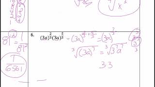 Unit 5 Review 5a-Simplifying and Rewriting Radicals and Rational Exponents