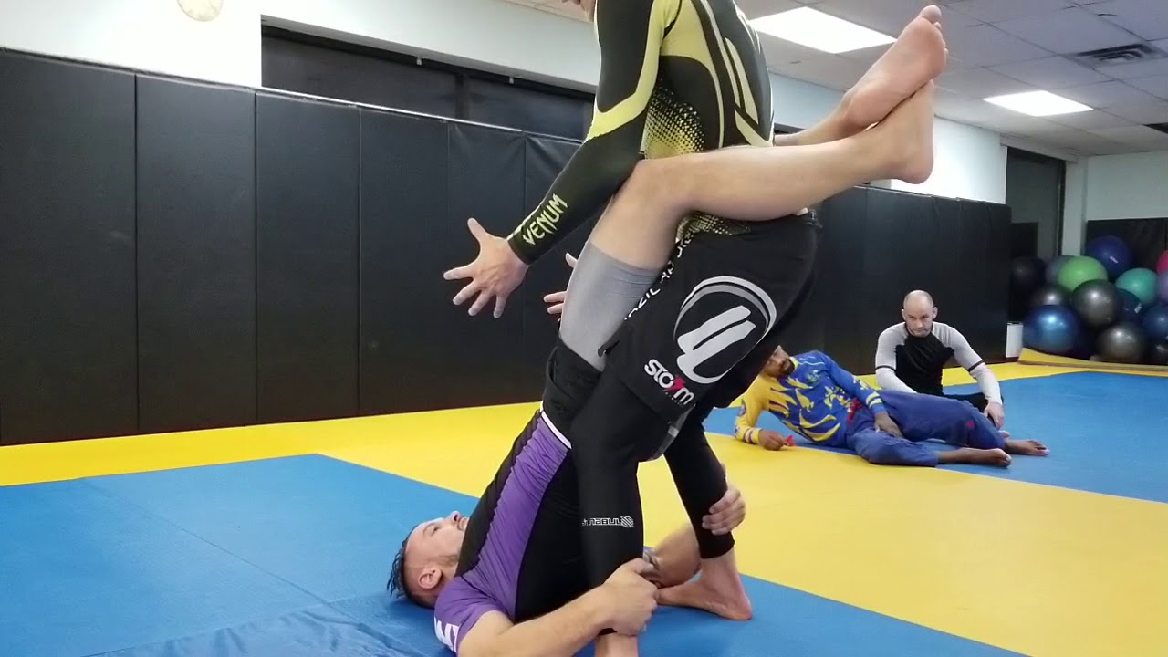 Closed guard break w/ standing forearm wedge YouTube