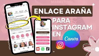 ENLACE ARAÑA en CANVA para INSTAGRAM