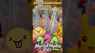 MysteRHydra rips Pokemon 30th Celebration pt 1  #pokemon #pokemontcg #etb #30thcelebration
