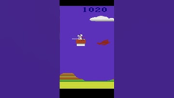 Snoopy and the Red Baron - MINI REVIEW - Atari 2600 #shorts #peanuts