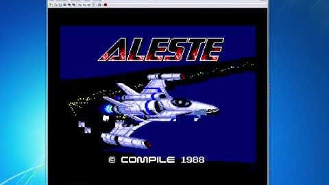 Msx Aleste 1 with RuMSX on PC