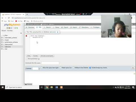 Creating MySQL table (Activity 3)