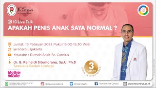 IG LIVE TALKS 'Apakah Penis Anak Saya Normal?'