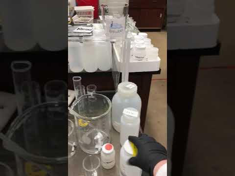 BOD   Pouring composite samples from comp  jugs