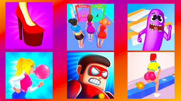 Shoe Race, Queen Bee, Wacky Run, Gum Run, The Superhero League, Twerk it Gal 3D Android&ios Gameplay