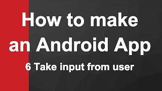 6 Take Input From User |