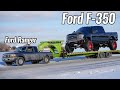 Ford Ranger Tows F-350 Sema Truck