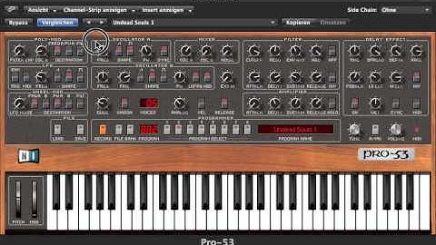 Let´s demonstrate Native Instruments Pro53 Part 1