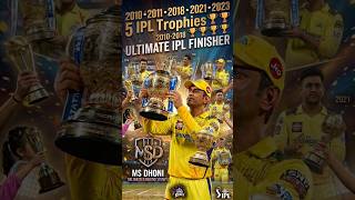 MS Dhoni IPL Journey 👑 5 Trophies 🏆 #shorts