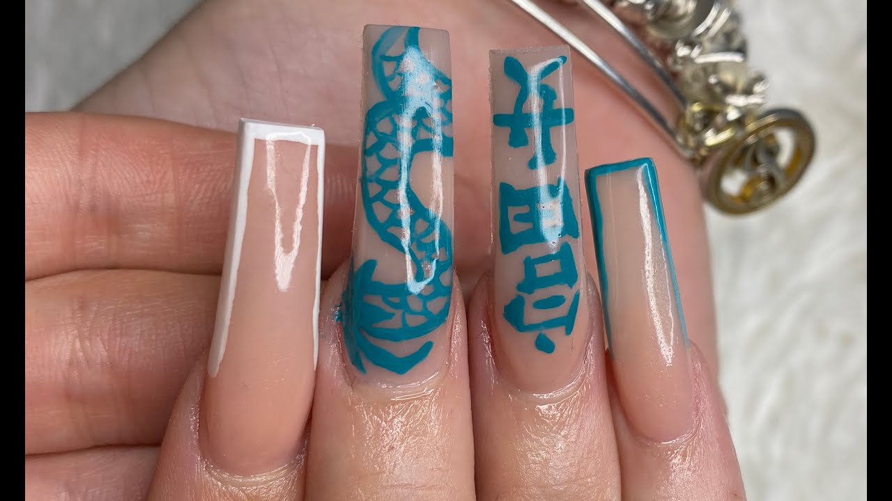 Chinese Symbol Toe Nail Design - wide 4