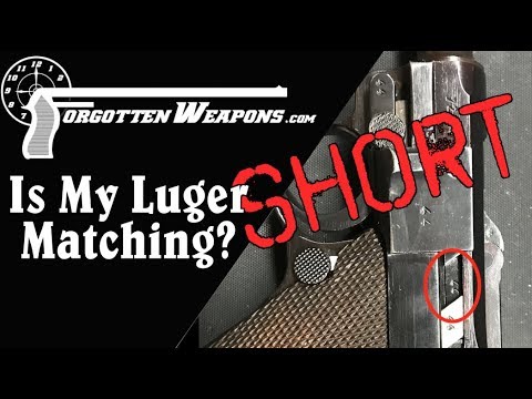 How to Check If A P08 Luger Has All Matching Serial Numbers - YouTube