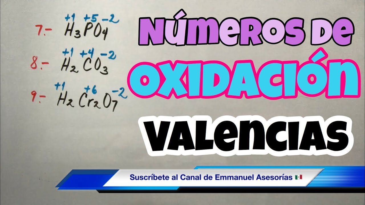 Números de OXIDACIÓN y VALENCIA Química (paso a paso) - YouTube