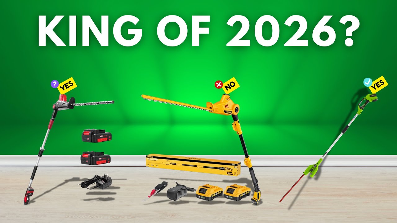 Best Cordless Pole Hedge Trimmers 2026 [watch before you buy] - YouTube