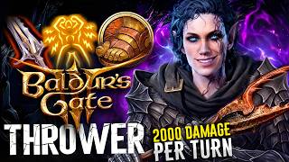 BG3 - Min-Maxed THROWER BUILD - SOLO Honour mode viable | 2000 Damage per turn (unironically)