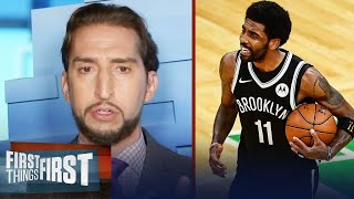 Kyrie responds to Nick’s report that he'd rather retire than be traded | NBA | FIRST THINGS FIRST