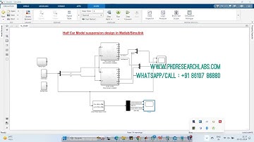 Half Car Model suspension design in #Matlab #Simulink #Mechatronics #phd #research