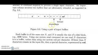 input buffering in lexical analysis | two buffer method