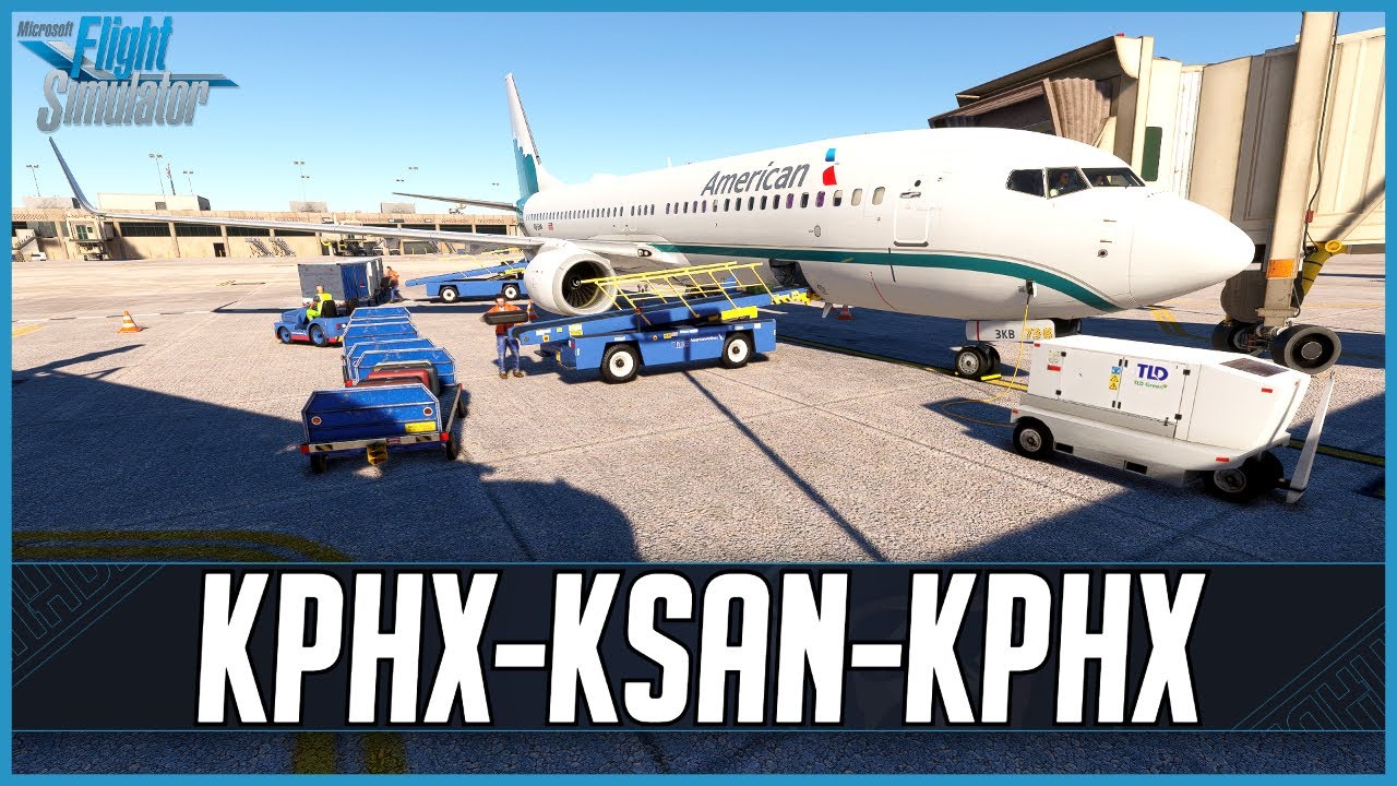 MSFS LIVE | Real World American OPS | PMDG 737-800 | Phoenix to San ...