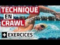 Travail technique en crawl pour nager le crawl plus vite  7 exercices de natation