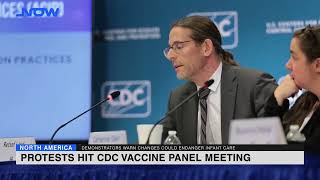 Protests hit CDC vaccine panel meeting