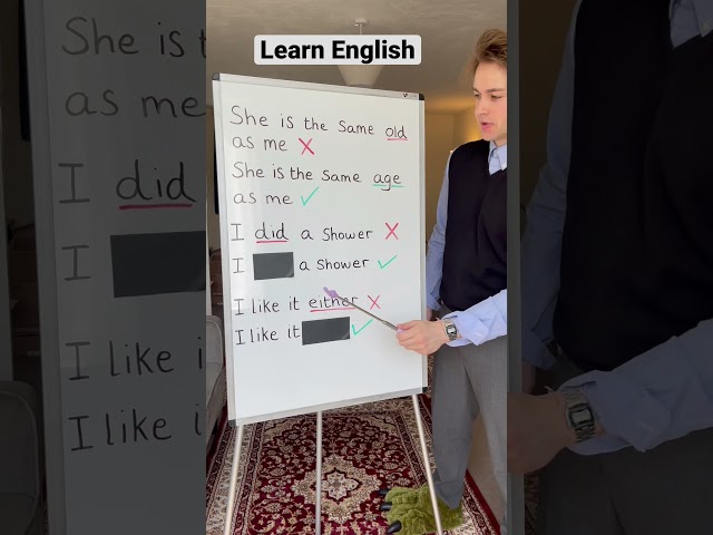Common English mistakes ❌ #englishlesson #englishteacher #learnenglish #englishtips #ingles #英語 #ESL class=