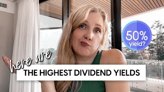 The 10 HIGHEST Dividends on the Australian Stock Exchange