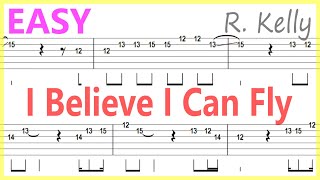 R. Kelly - I Believe I Can Fly Guitar Solo Tab BackingTrack