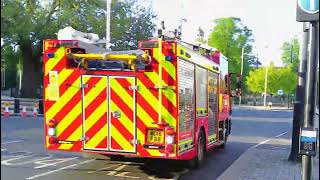 London Fire Brigade H241 Pump Ladder Responding In Brixton