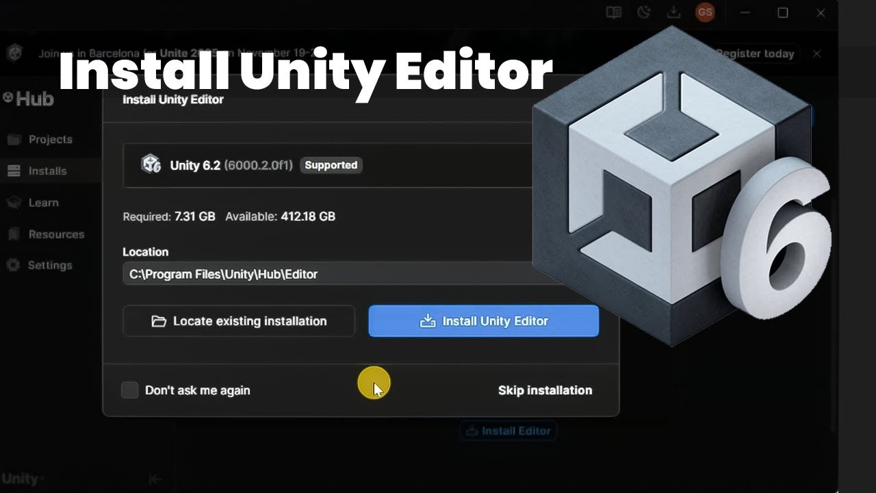 How to Download & Install Unity 6 for FREE – Complete Guide