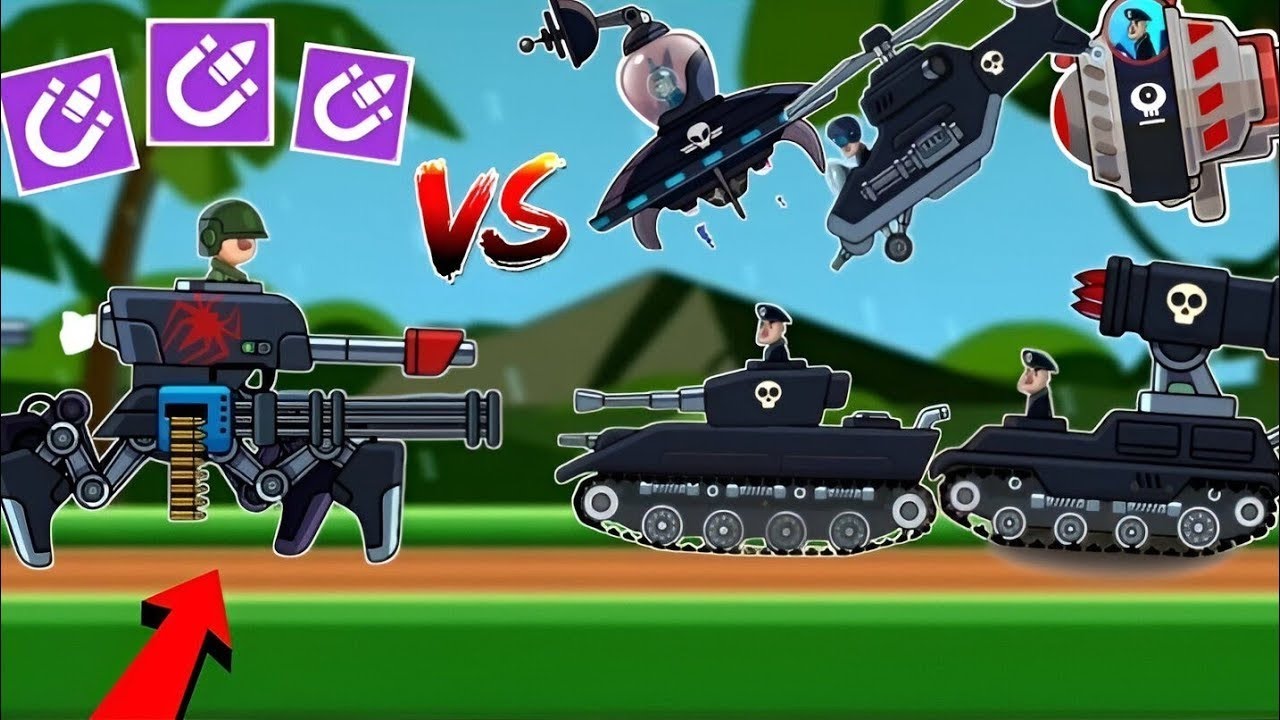 Hills of steel// Boss Rush Arachno Tank Gameplay// oppi gameplay 