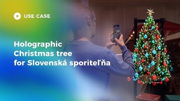 Holographic Christmas tree l OPTIO x HYPERVSN