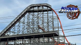 Wicked Cyclone at Six Flags New England Off Ride Footage 2024