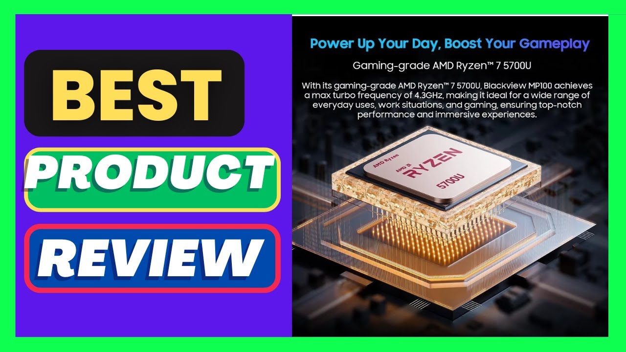 Blackview MP100 Mini PC 7430U 16GB DDR4 512GB SSD WiFi 6 Windows