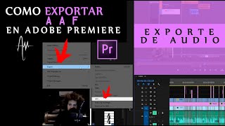How to Export an AAF in Adobe Premiere Pro | Exporting for Audio Editing