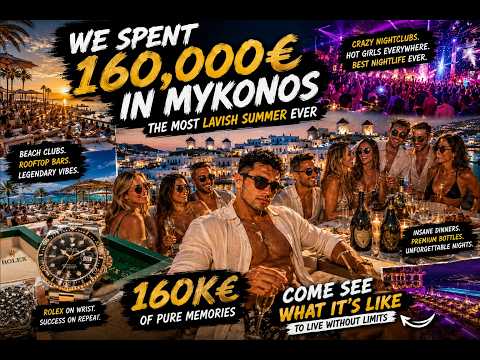 POV: WE SPENT 160,000$ IN MYKONOS * EURO SUMMER EDITION *