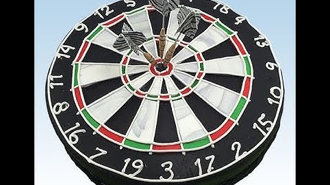 Realistic Dartboard & Darts Cake Decorating How-to Video Tutorial Part 4