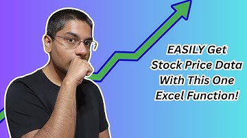 Get Stock Market Data With Excel