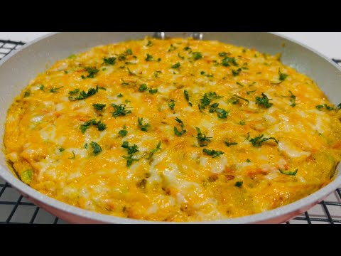 Cabbage with eggs tastes better than meat! Easy, quick and very delicious dinner recipe!