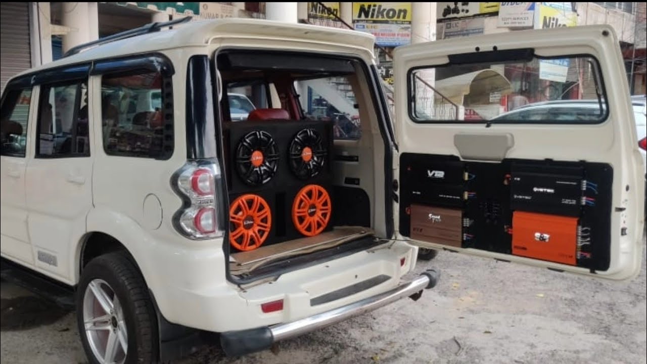 Scorpio Music System !! Xpider Audio 4 Subwoofer !! +918053480908 YouTube