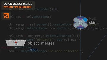 Quick object merge with Python in Houdini
